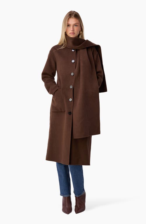 Cami Nyc Winfred Wool & Cashmere Scarf Coat In Brown