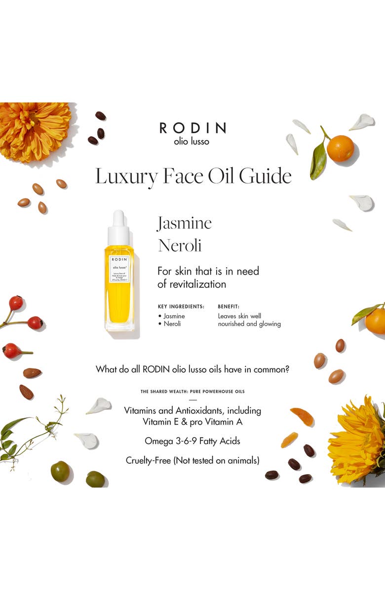 RODIN olio lusso Jasmine/Neroli Luxury Face Oil, Alternate, color, 
