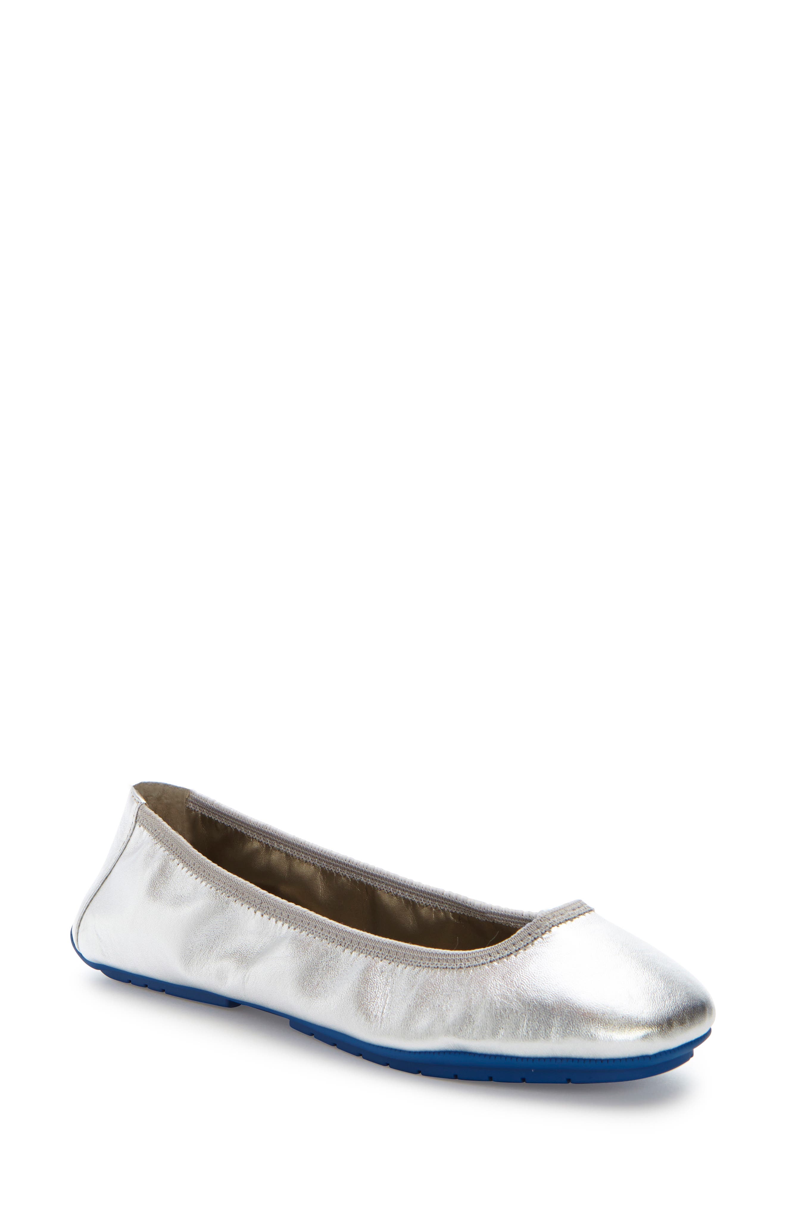 'Tru Blu' Flat, Alternate, color, SILVER METALLIC/ BLUE