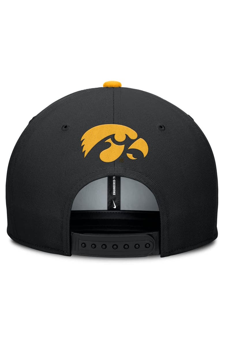 Nike Men's Nike Black Iowa Hawkeyes 2025 On-Field Pro Performance Adjustable Hat, Alternate, color, Black
