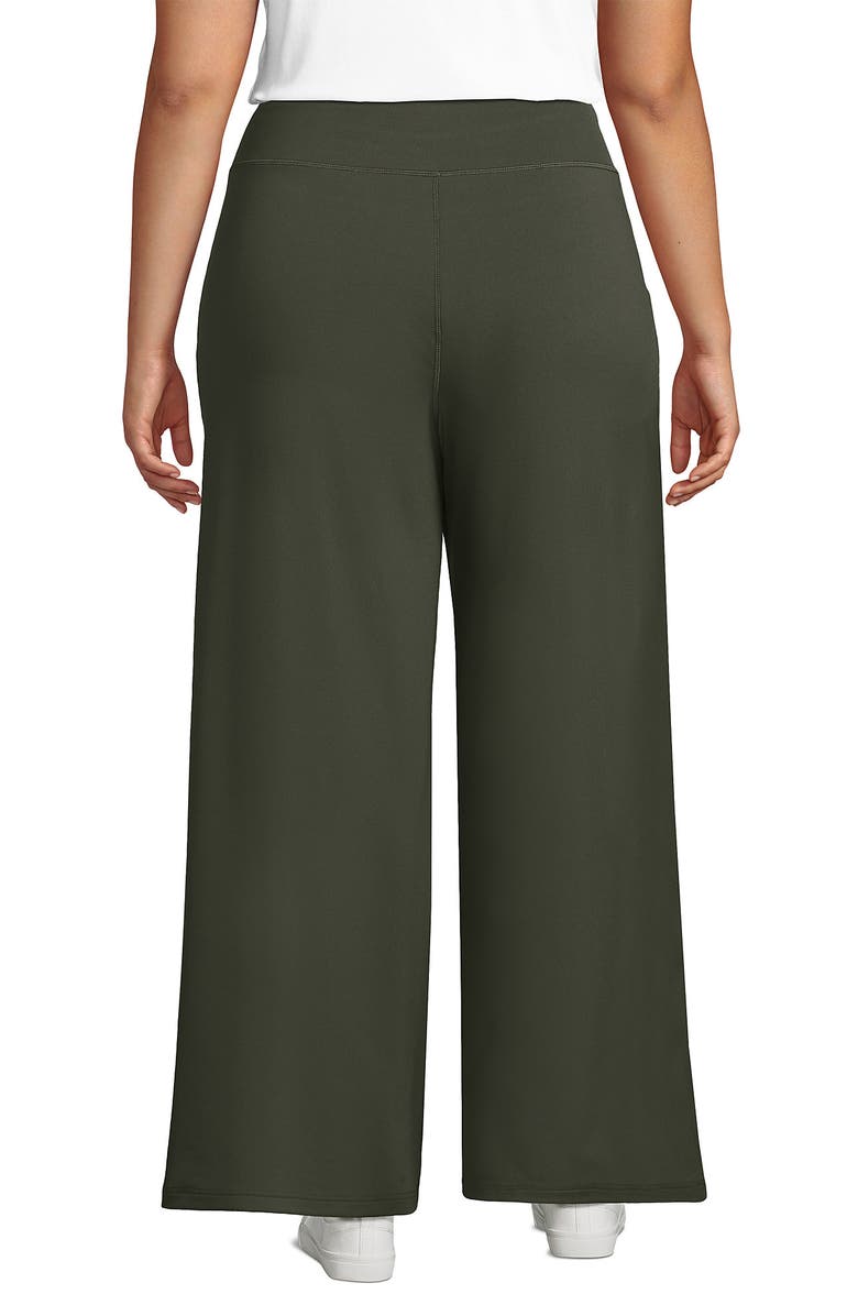 Lands' End Active Hi Impact High Rise Wide Leg Pants, Alternate, color, 