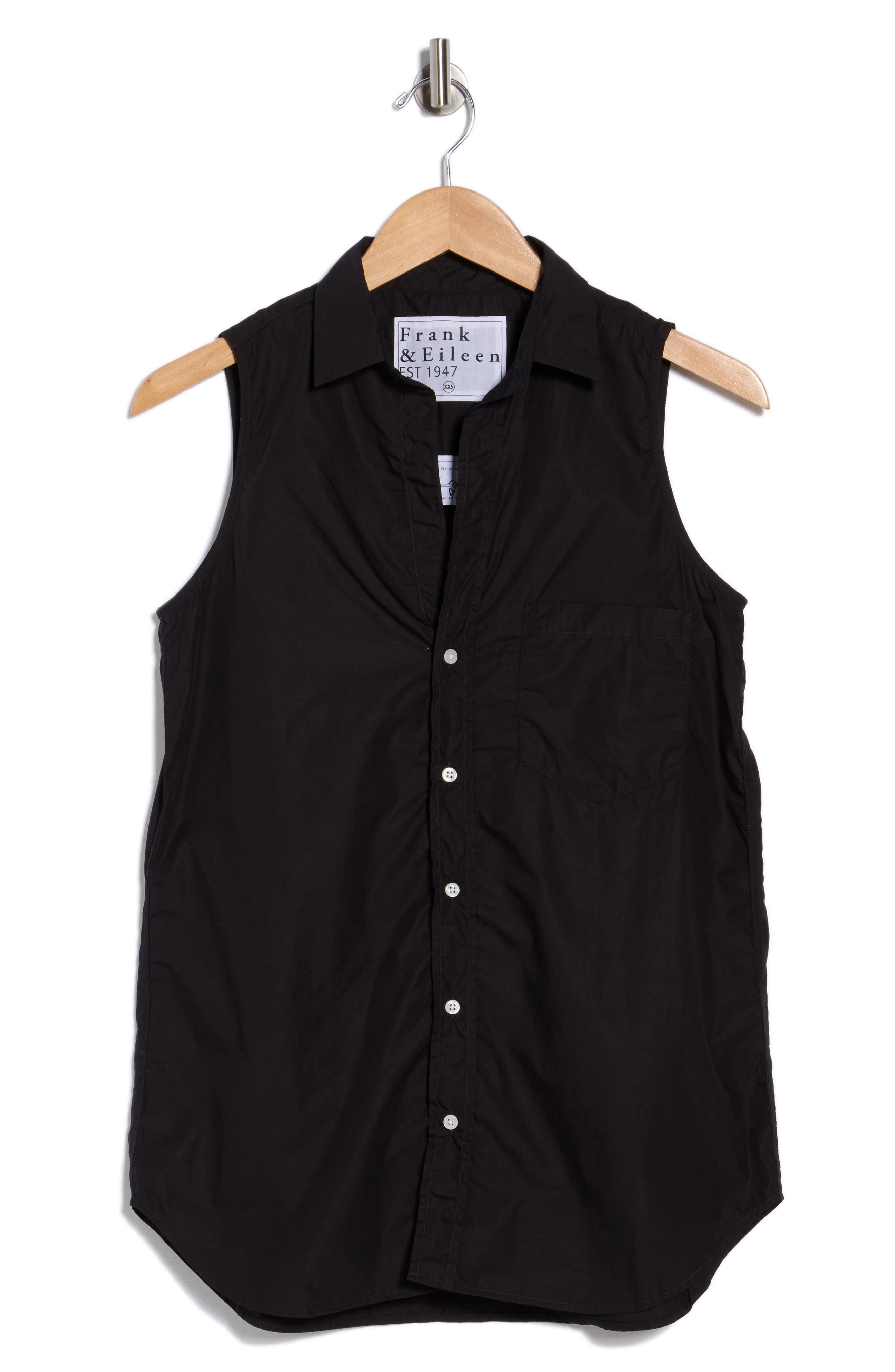 Frank & Eileen Cotton Button-Up Top
