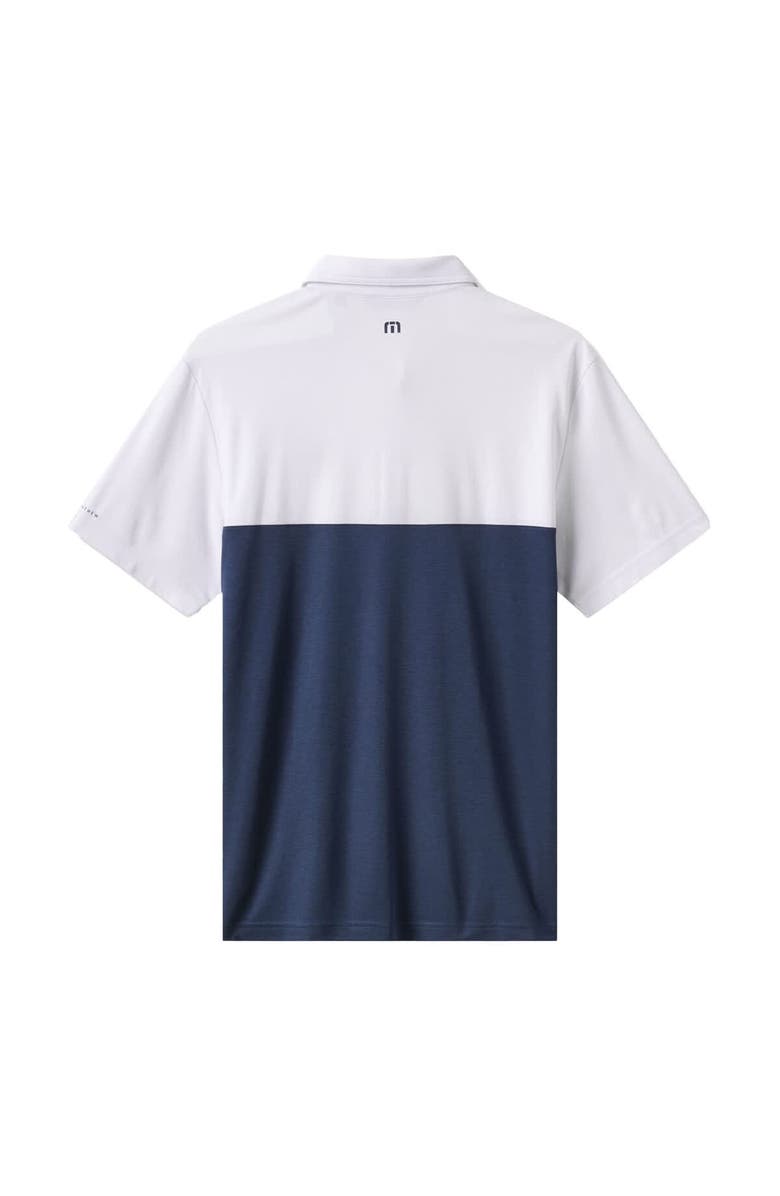 TravisMathew Men's TravisMathew White/Navy Boston Red Sox Home Run Leader Polo, Alternate, color, White