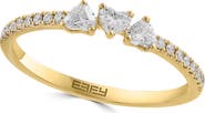 EFFY Lab Grown Diamond Heart Trio Ring