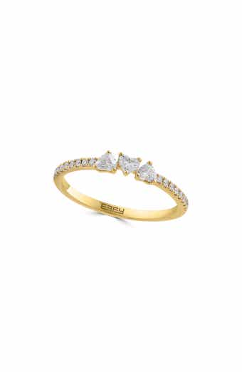 Lab Grown Diamond Heart Trio Ring
