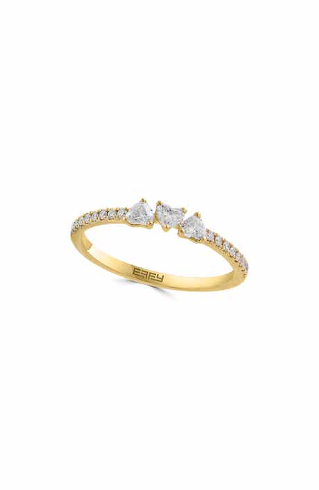 EFFY Lab Grown Diamond Heart Trio Ring