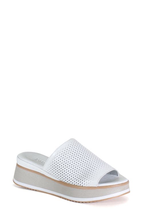 Diba True Pa Cific Platform Sandal In White