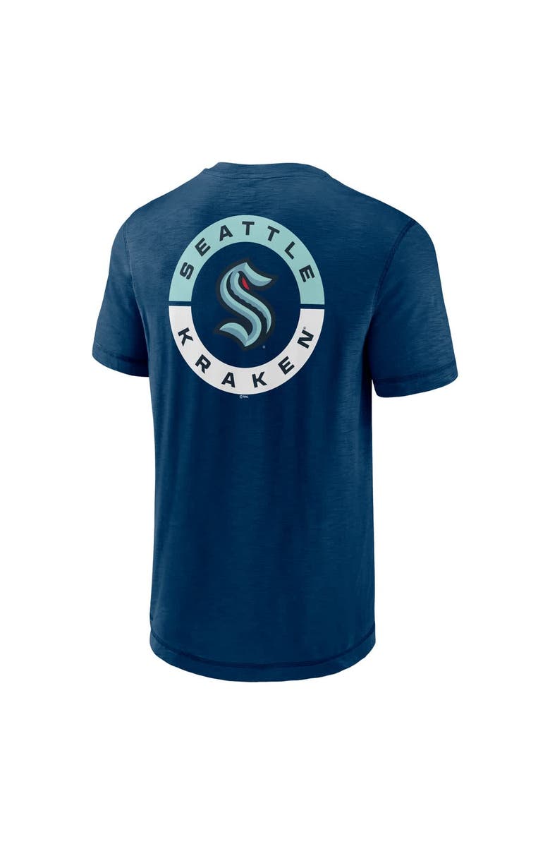 FANATICS Men's Fanatics Deep Sea Blue Seattle Kraken High Stick T-Shirt, Alternate, color, 