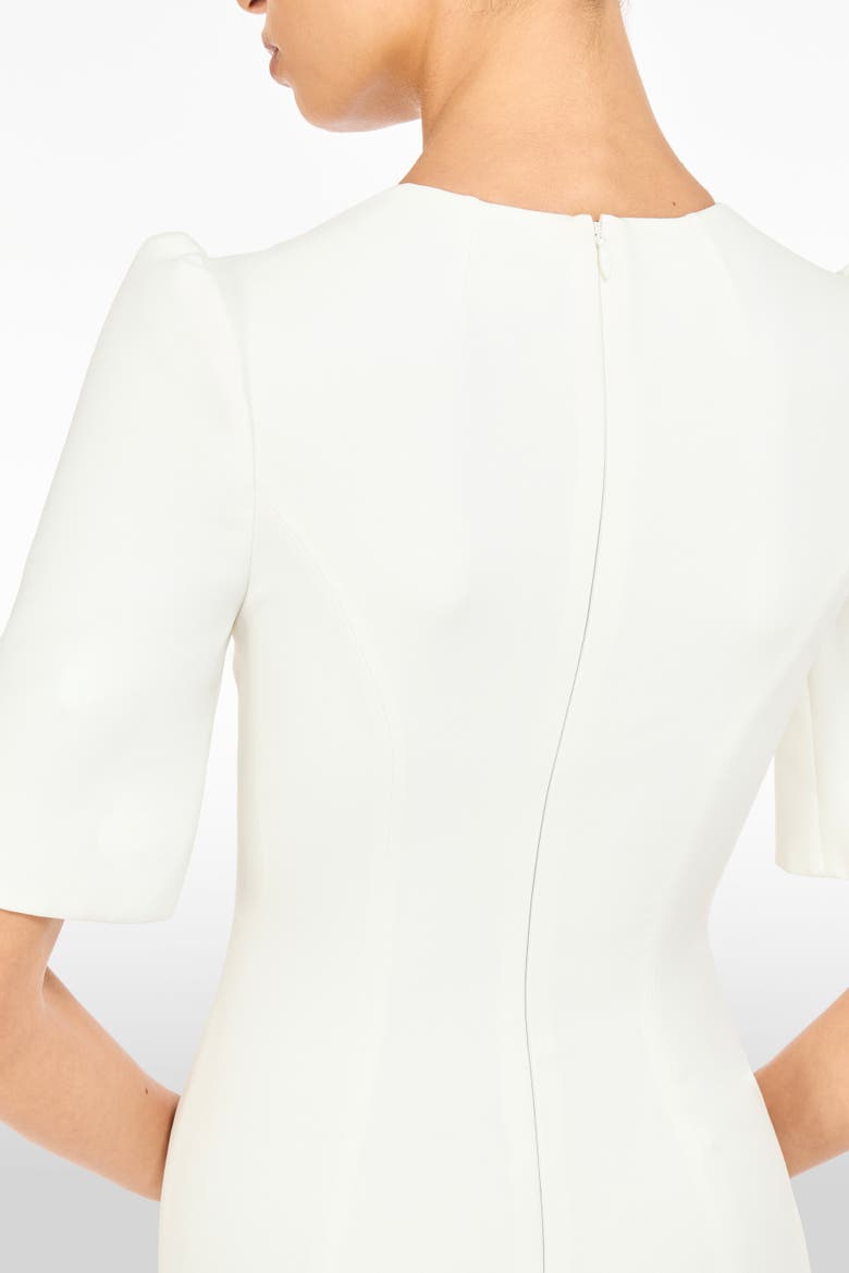 Roma Midi Dress, Alternate, color, Vanilla
