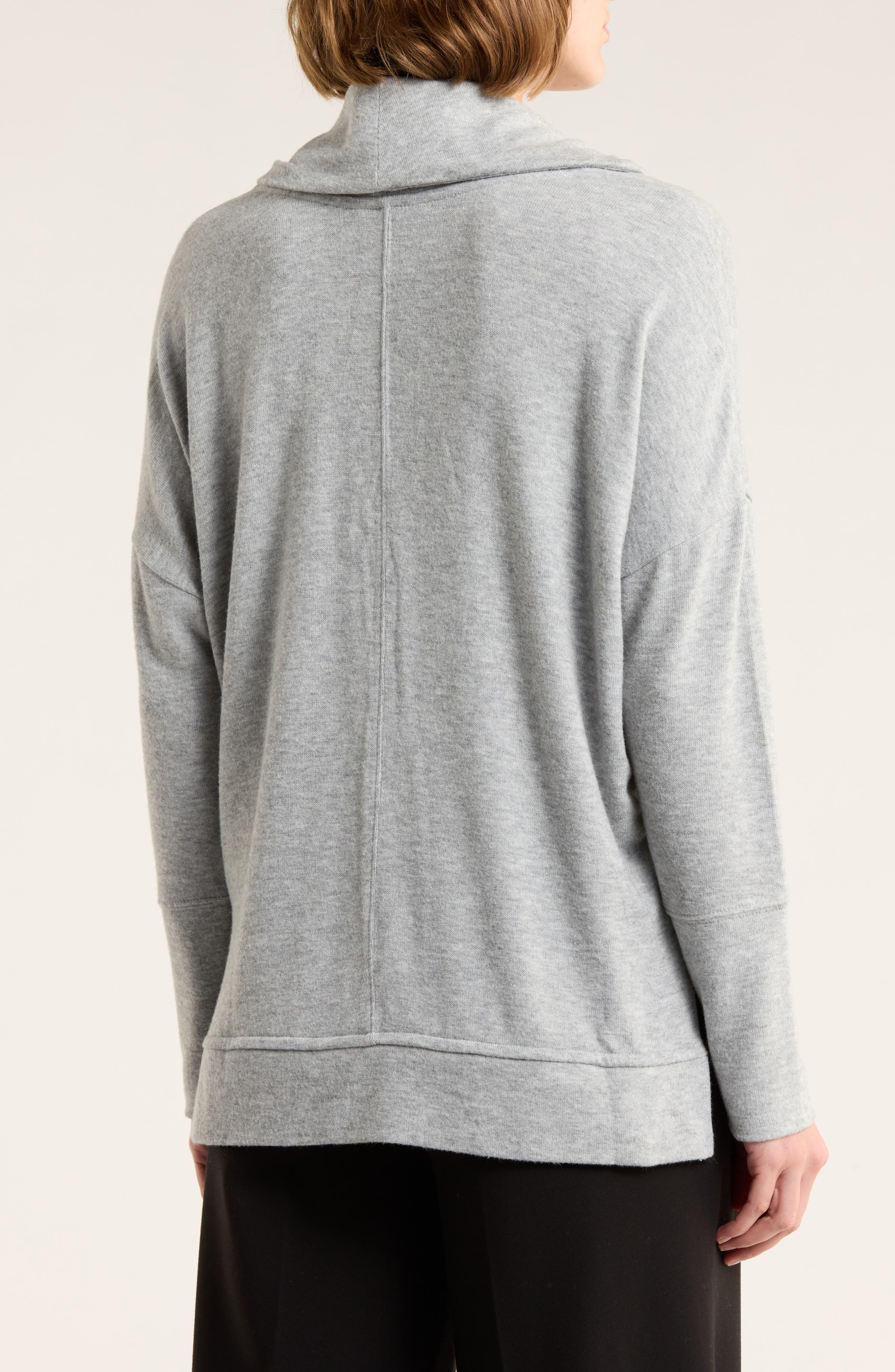 Cowl Neck Long Sleeve Tunic Top - image 4