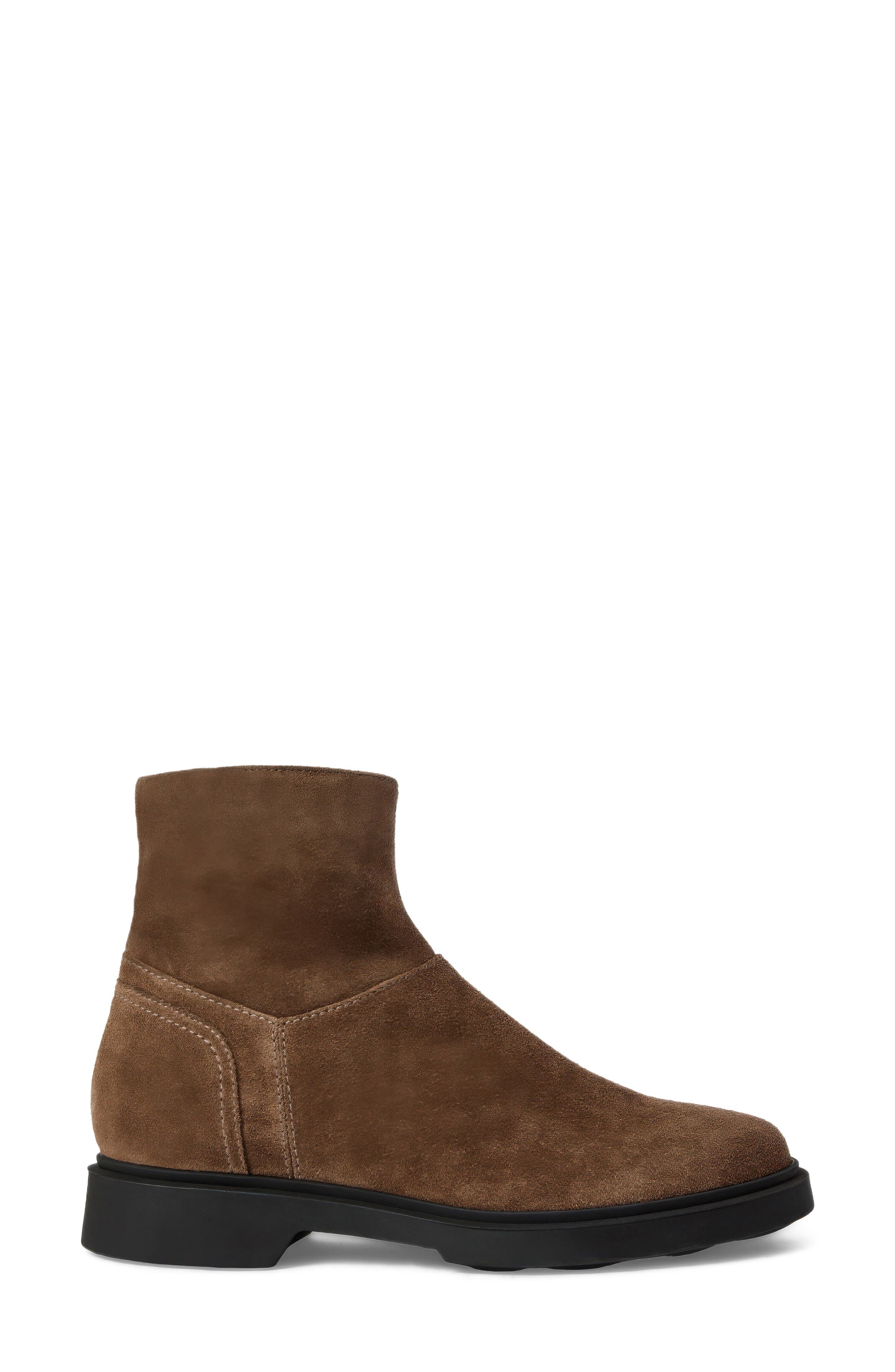Hermione Leather Bootie, Alternate, color, AMARETTO SUEDE