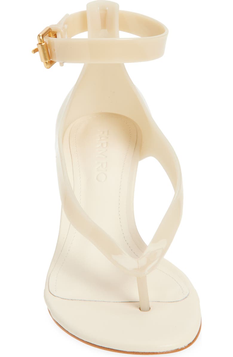 FARM Rio Jelly Kitten Heel Sandal, Alternate, color, Ivory