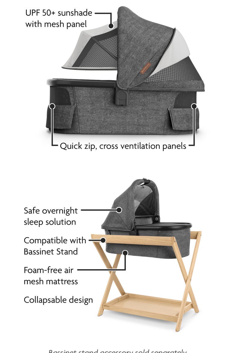 Bassinet V3 Stroller Attachment, Alternate, color, ADA