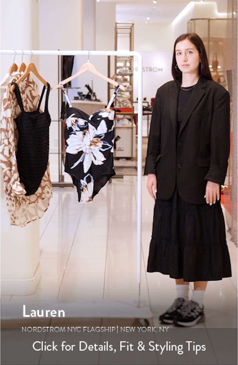 La Luna Twist Front One-Piece Swimsuit, sales video thumbnail