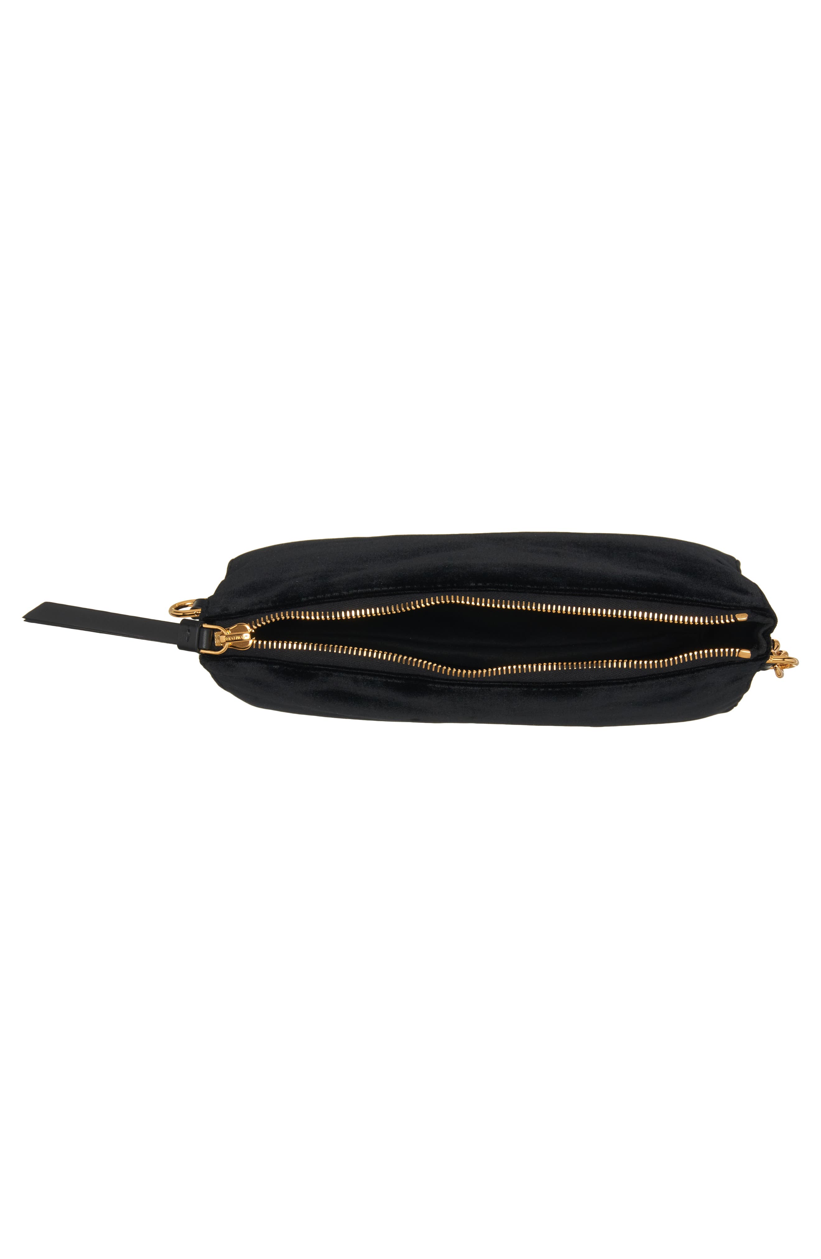 TOM FORD Carine Velvet Clutch with Removable Leather Cuff, Alternate, color, 