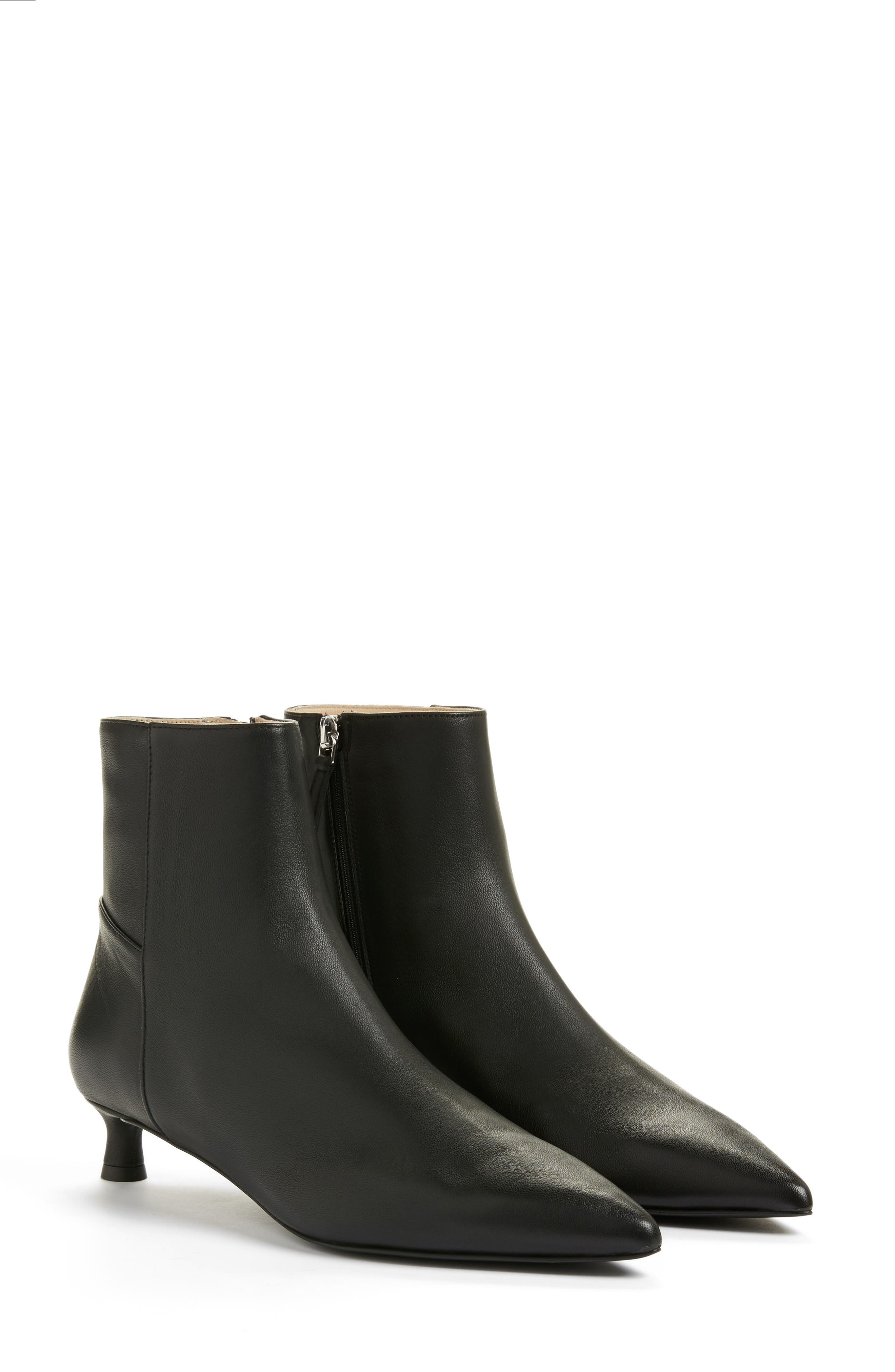 Everlane The Editor Pointed Toe Kitten Heel Boot, Alternate, color, 