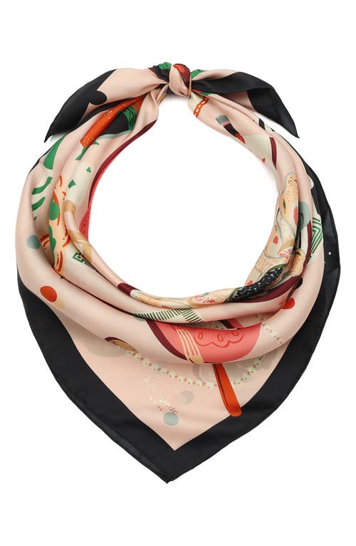 Kate Spade New York Festive Party Square Silk Scarf In Multi