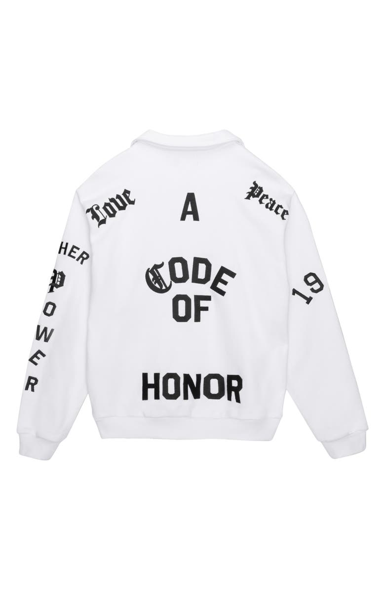 HONOR THE GIFT Mascot Graphic Cotton Polo Sweater, Alternate, color, 