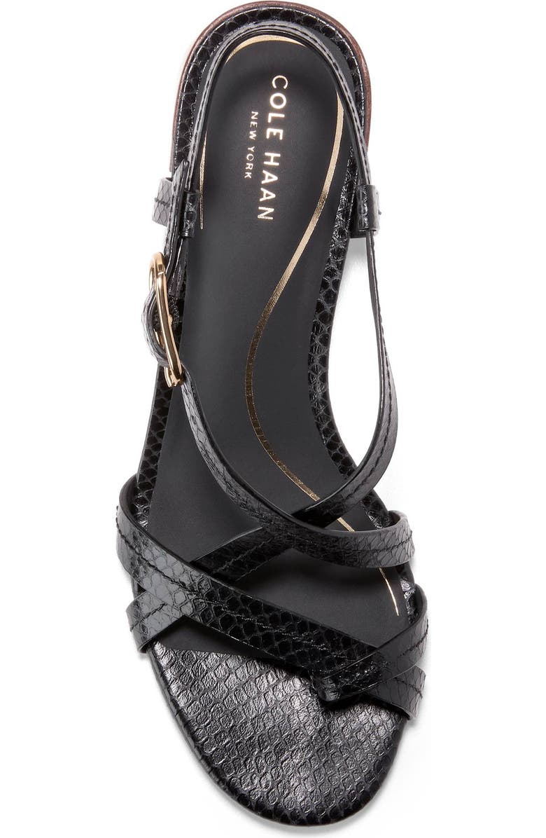 Cole Haan Dillion Slingback Sandal, Alternate, color, Black Glossy Snake Print