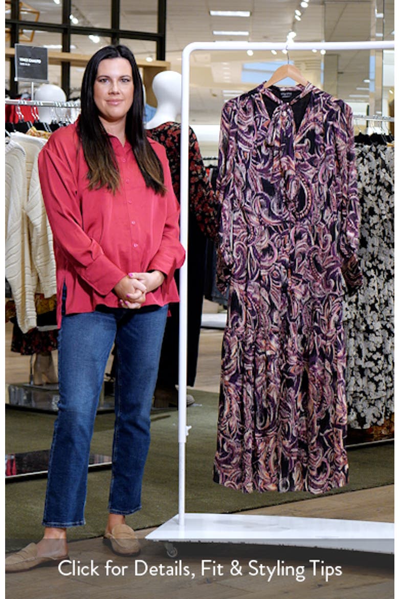 Suzanne Print Long Sleeve Maxi Dress video