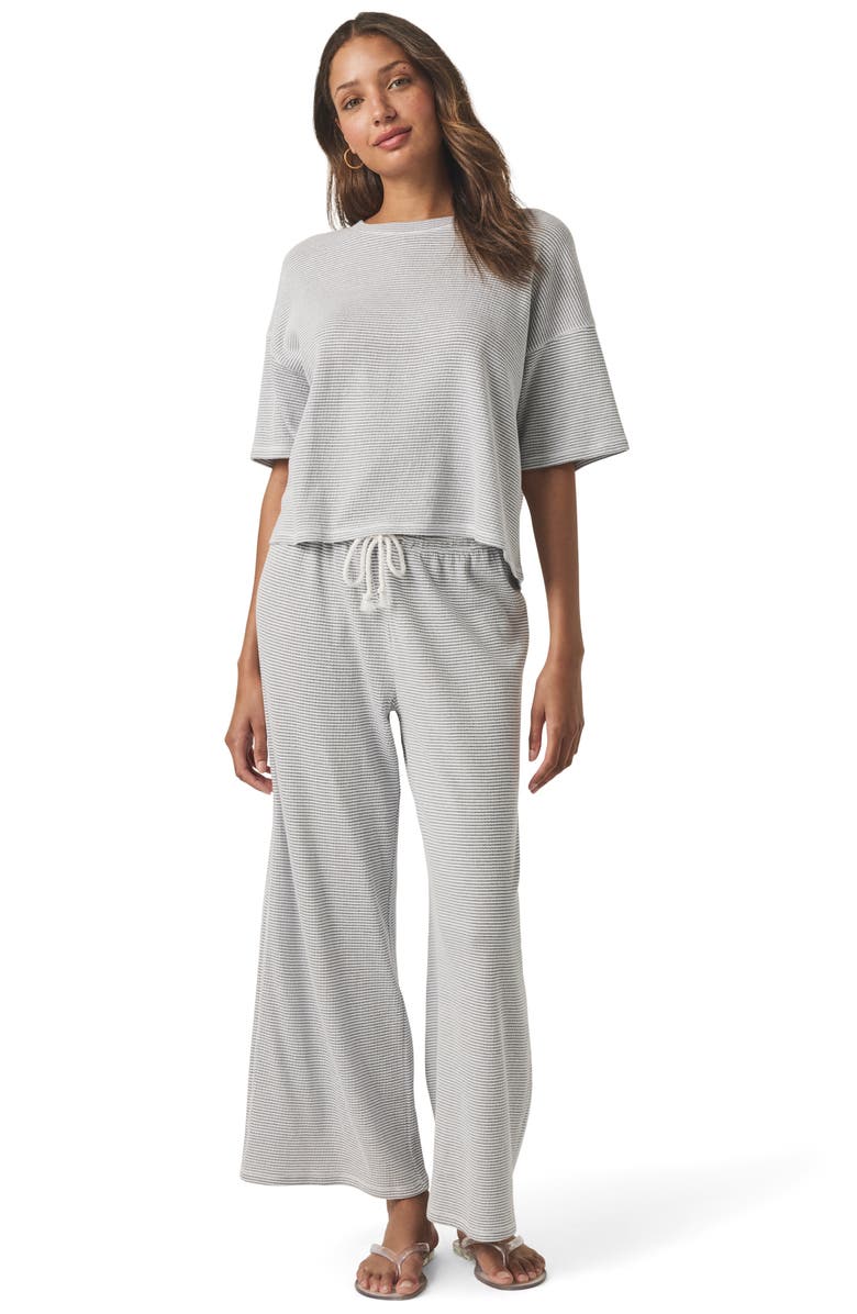 Splendid Stripe Cotton Blend Tee, Alternate, color, 