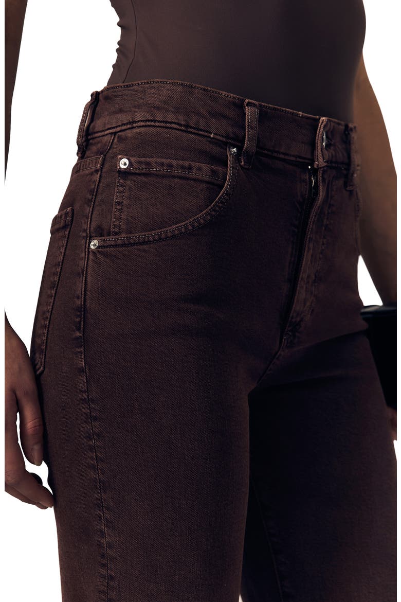 The Slim Straight Leg Jeans, Alternate, color, ESPRESSO