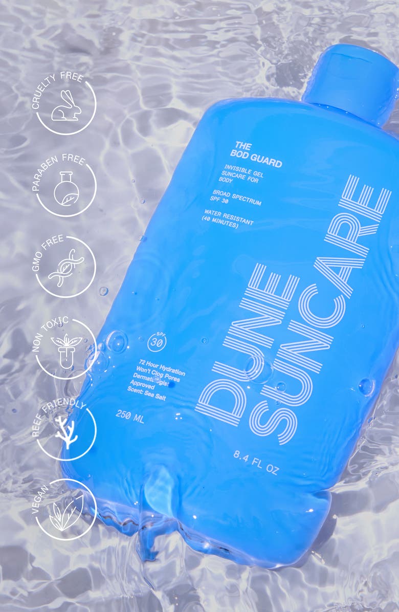 DUNE Suncare The Bod Guard Invisible Gel Sunscreen SPF 30, Alternate, color,