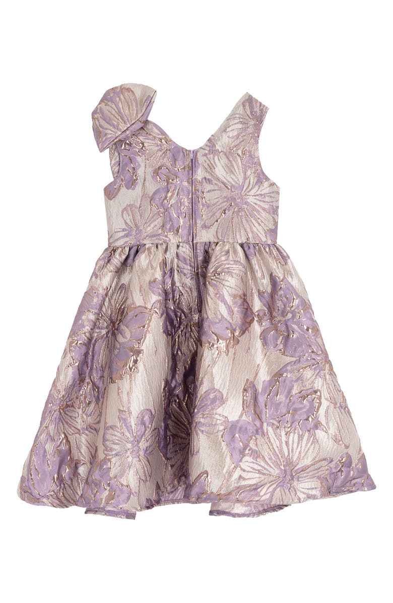 Rare Editions Kids' Brocade Party Dress, Alternate, color, Lilac