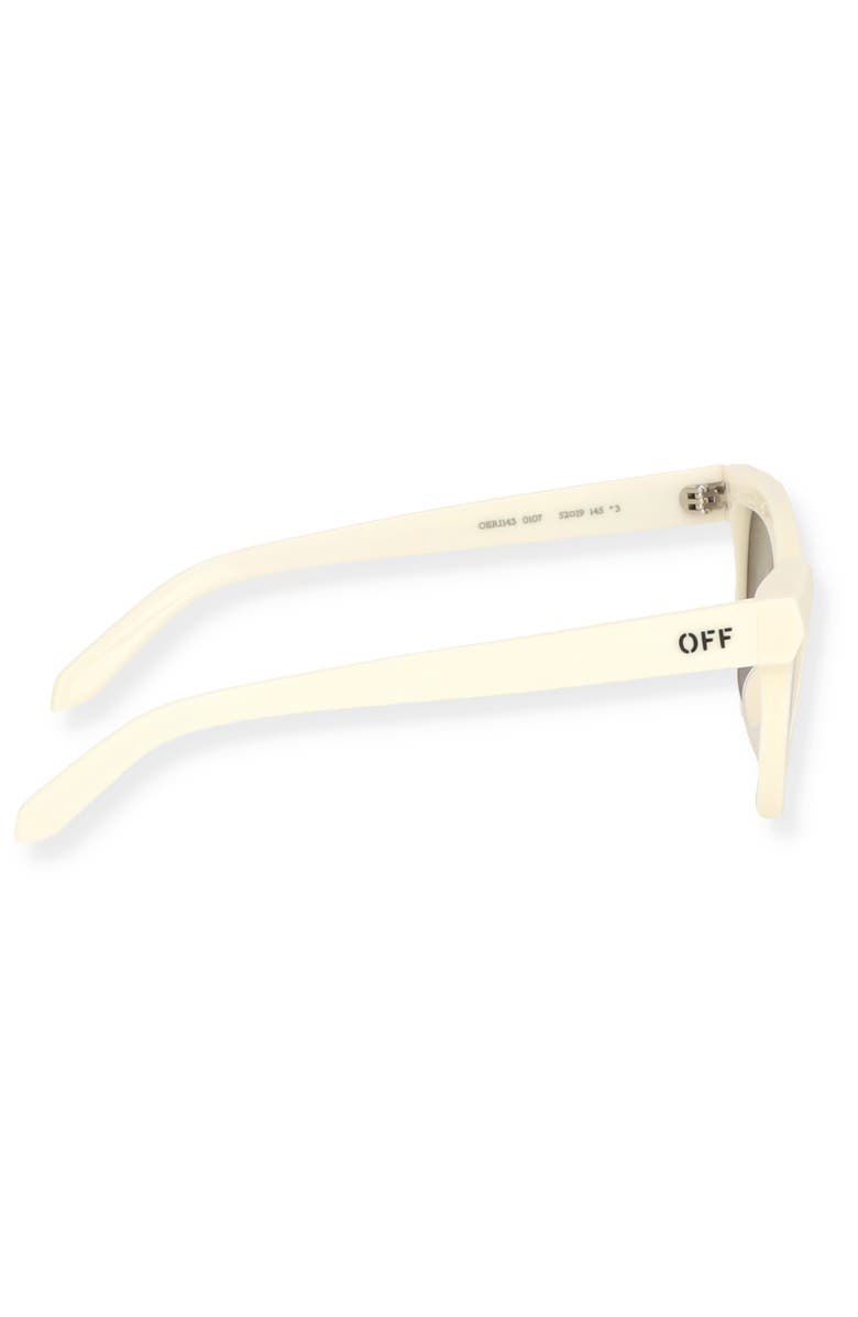 Off-White Lincoln Square Sunglasses, Alternate, color, White Dark Grey