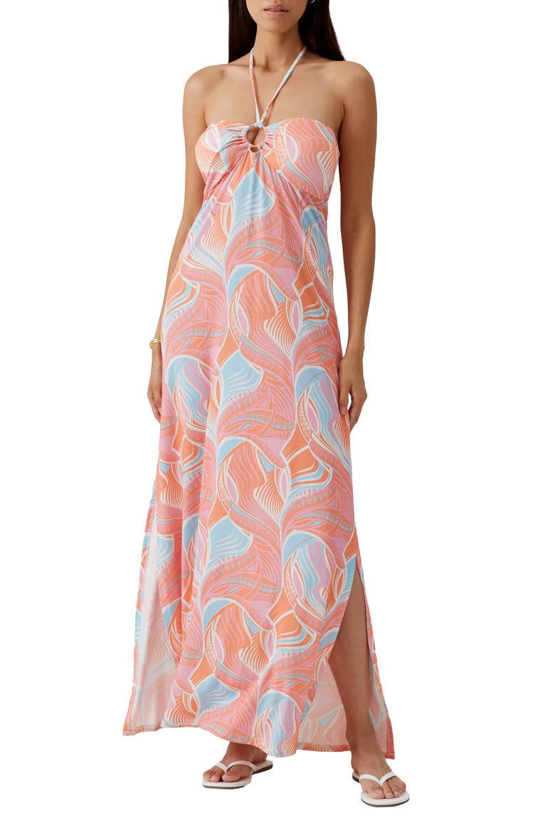 Harriet Halter Cover-Up Maxi Dress, Main, color, COSMIC