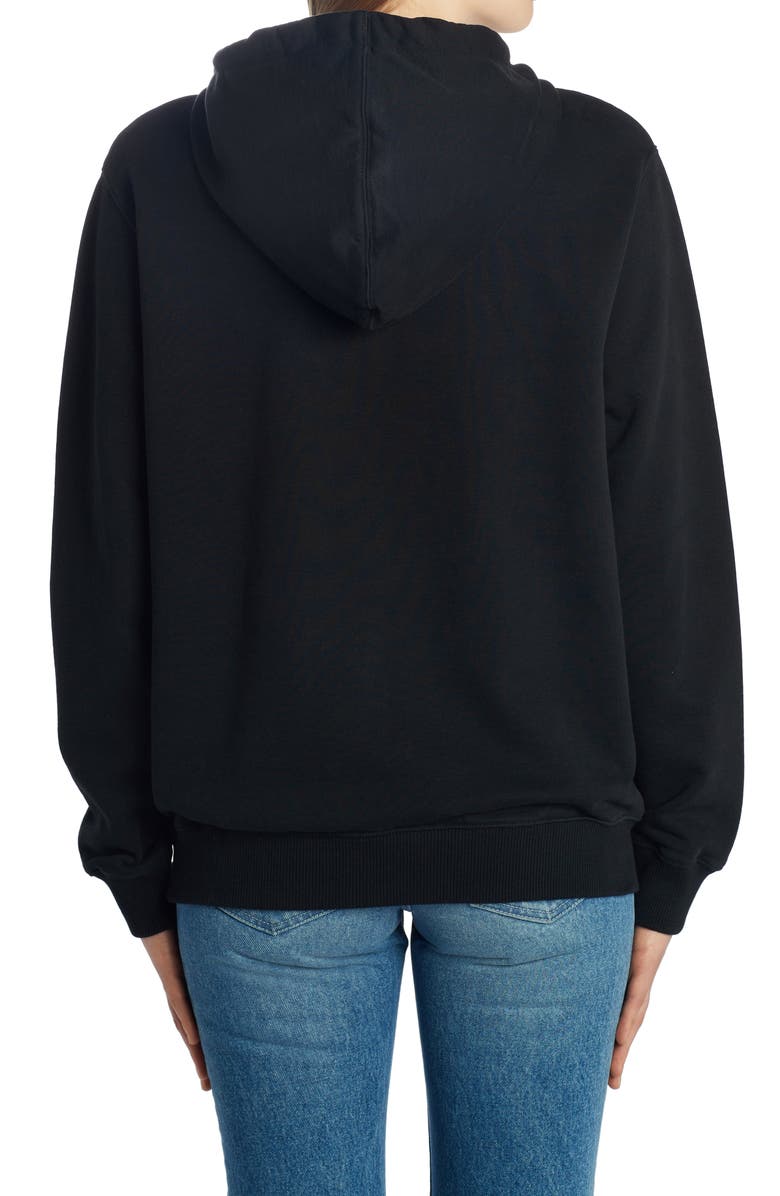 Off-White Logo Cotton Hoodie, Alternate, color,