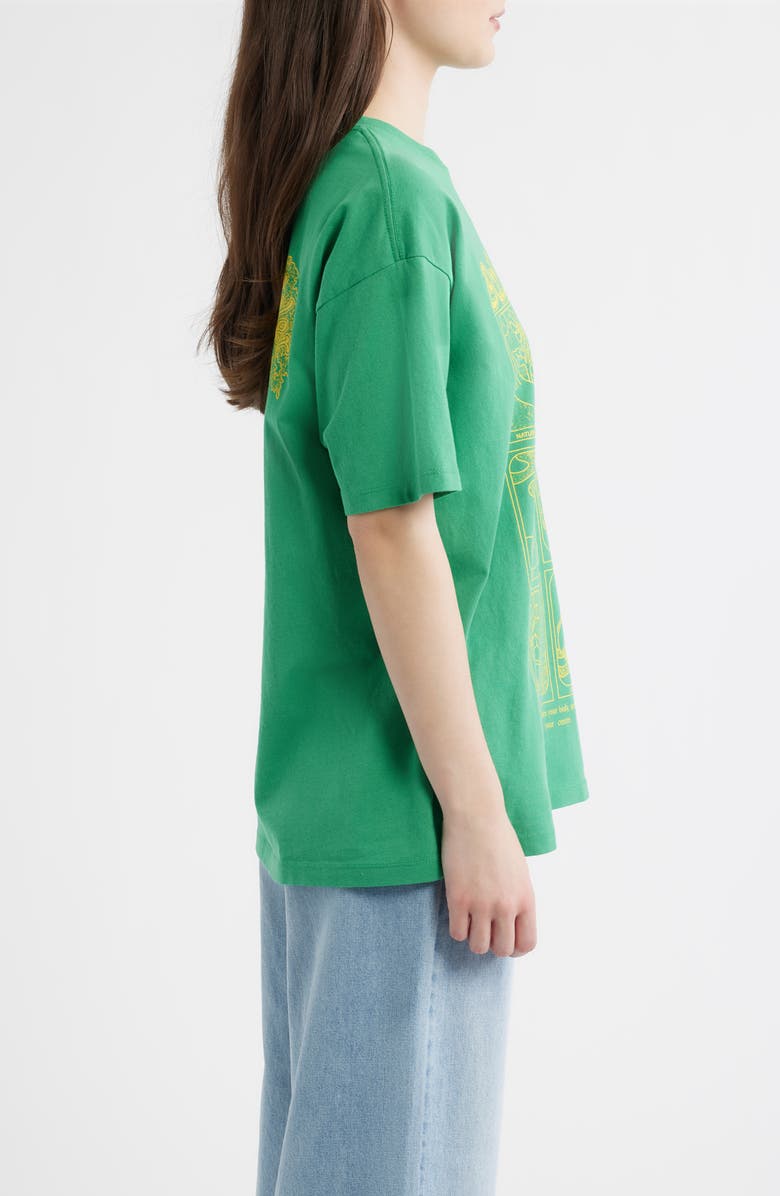 Damson Madder Daily Rituals Organic Cotton Graphic T-Shirt, Alternate, color, Green