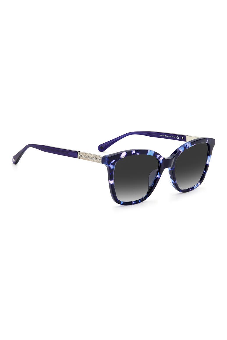 reenas 53mm gradient polarized cat eye sunglasses, Alternate, color, BLUE HAVANA / GREY SHADED