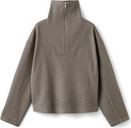 MANGO Half Zip Sweatshirt