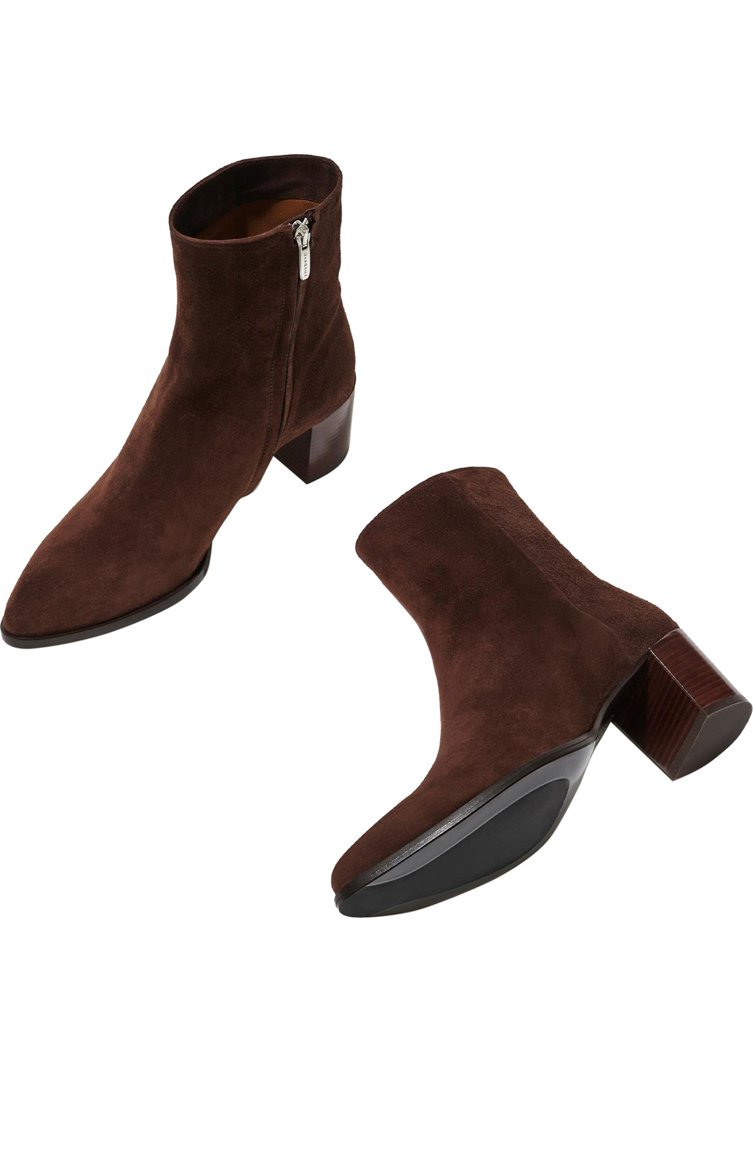 The Downtown Boot, Alternate, color, Chocolate Suede