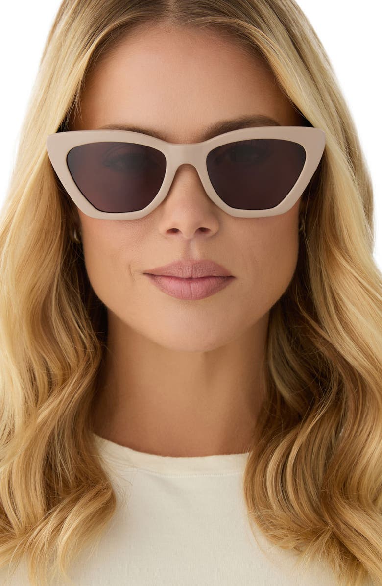 DIFF Camila 55mm Gradient Square Sunglasses, Alternate, color, Brown