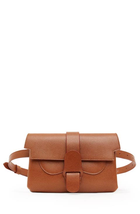 Aria Belt Bag Pebbled Leather 5-Way Convertible Handbag