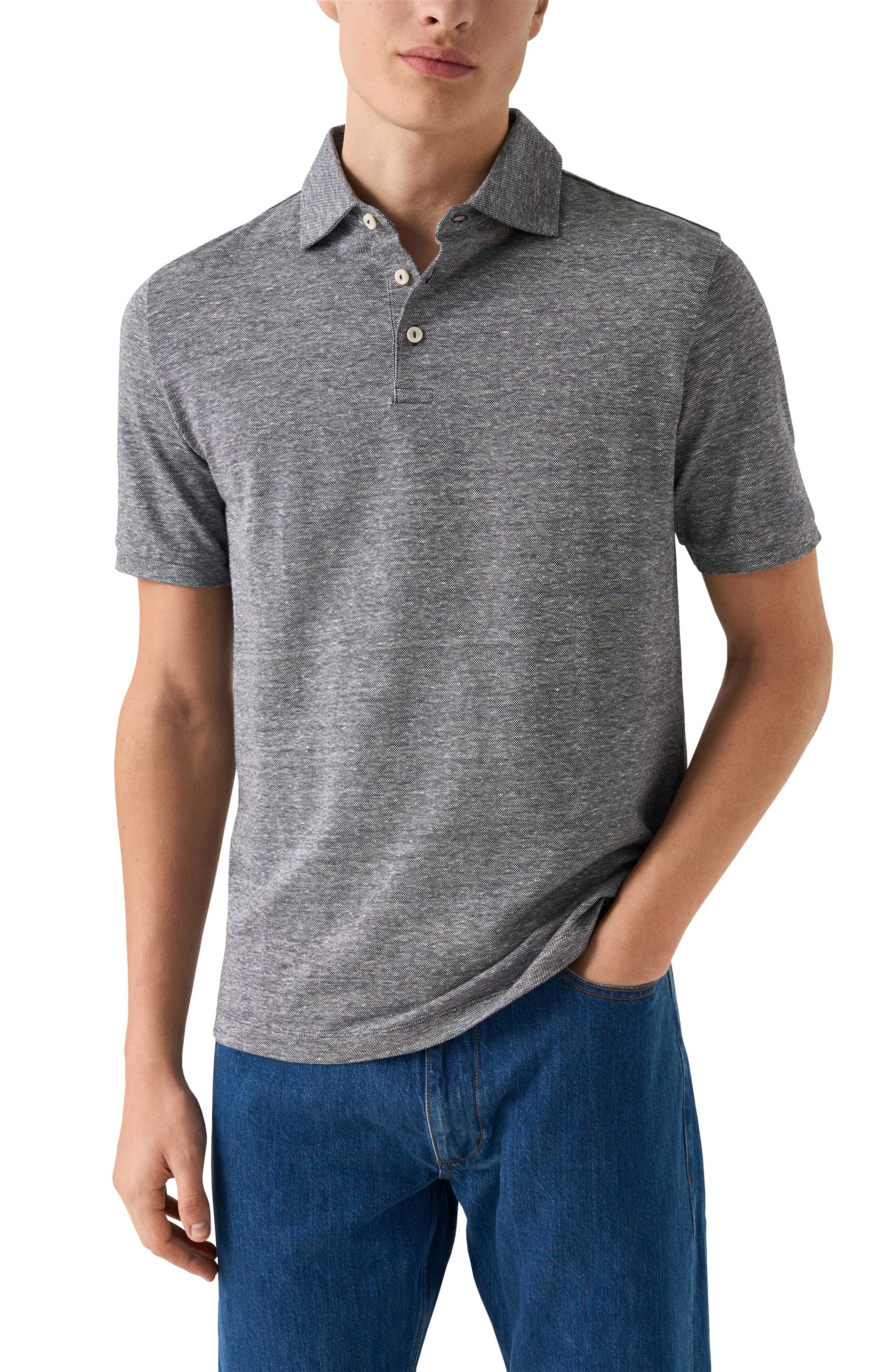 Linen & Cotton Fine Knit Polo - image 3