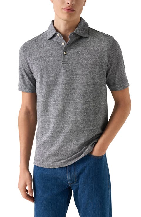Linen & Cotton Fine Knit Polo