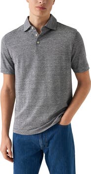 Eton Linen & Cotton Fine Knit Polo