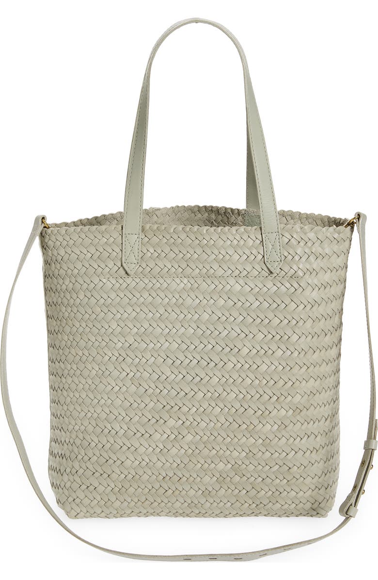 Madewell The Medium Transport Tote: Woven Leather Edition, Alternate, color,