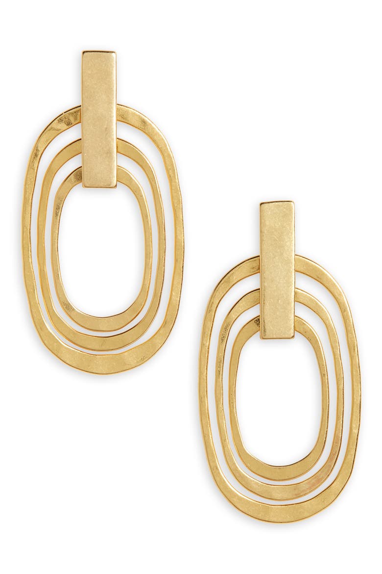 Latitude Earrings, Main, color, VINTAGE GOLD