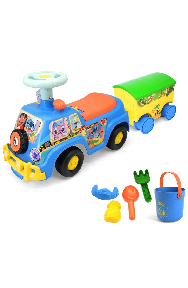 Kiddieland Lights N
Sounds Camper Stitch, Disney Foottofloor Vehicle, Main, color, Multicolored