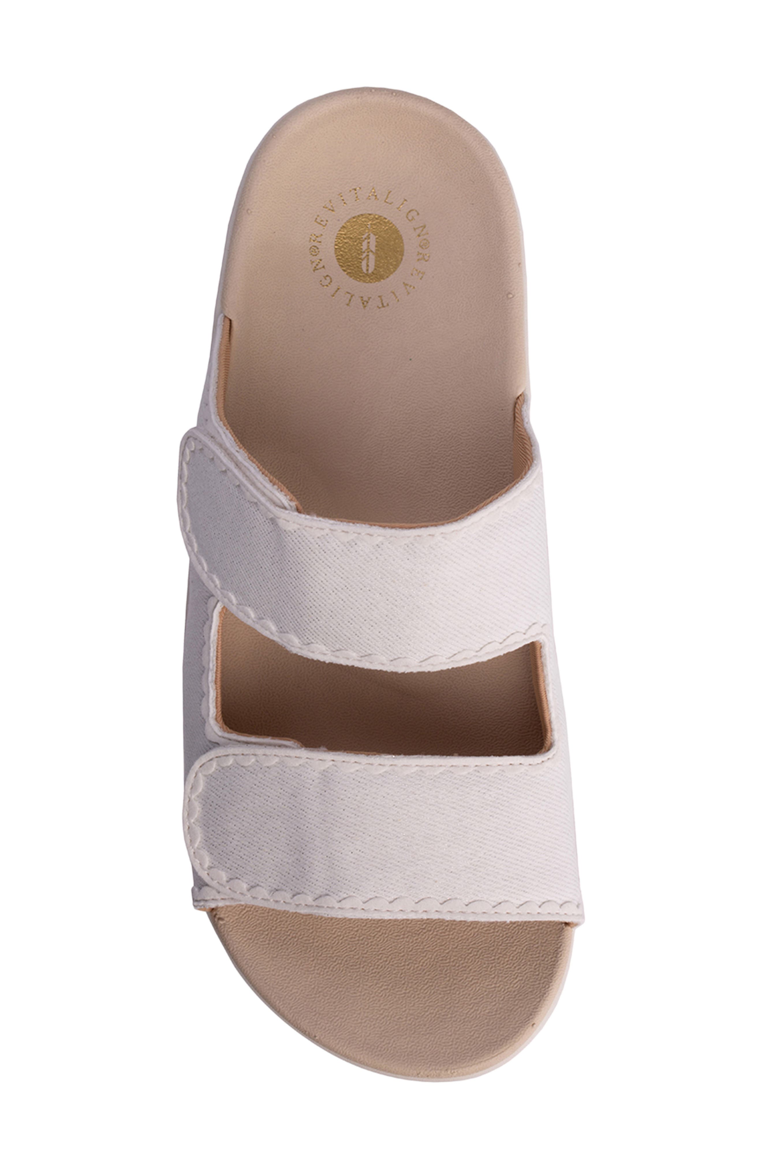 Roma Double Strap Slide Sandal, Alternate, color, WHITE