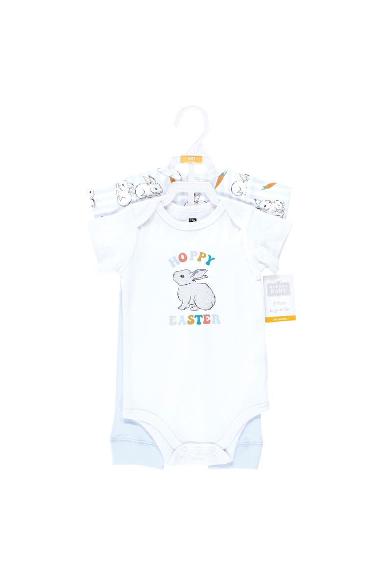 Two Bodysuits & Matching Pants Apparel Set, Alternate, color, Hoppy Easter
