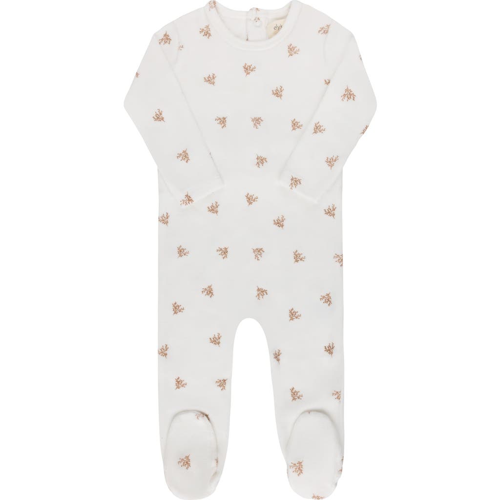 Ely's & Co. Velour Leaf Pattern Collection In Multi