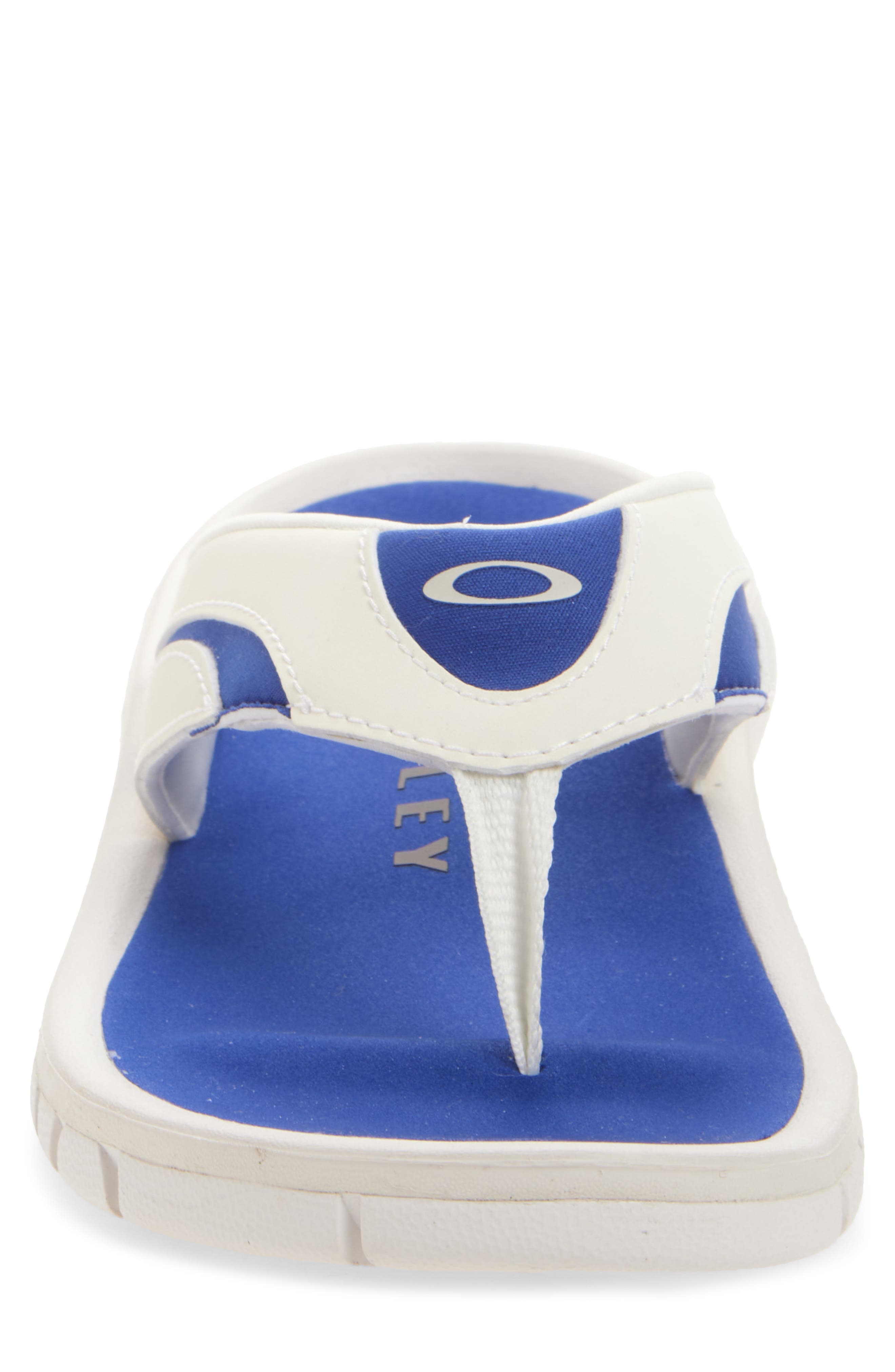 Oakley Coil Flip Flop, Alternate, color, White/ Blue
