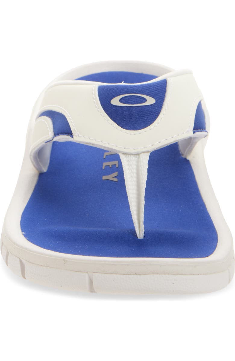 Oakley Coil Flip Flop, Alternate, color, White/ Blue