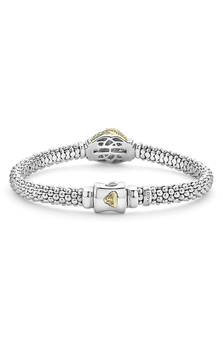 LAGOS Caviar Lux Diamond Knot Rope Bracelet, Alternate, color,