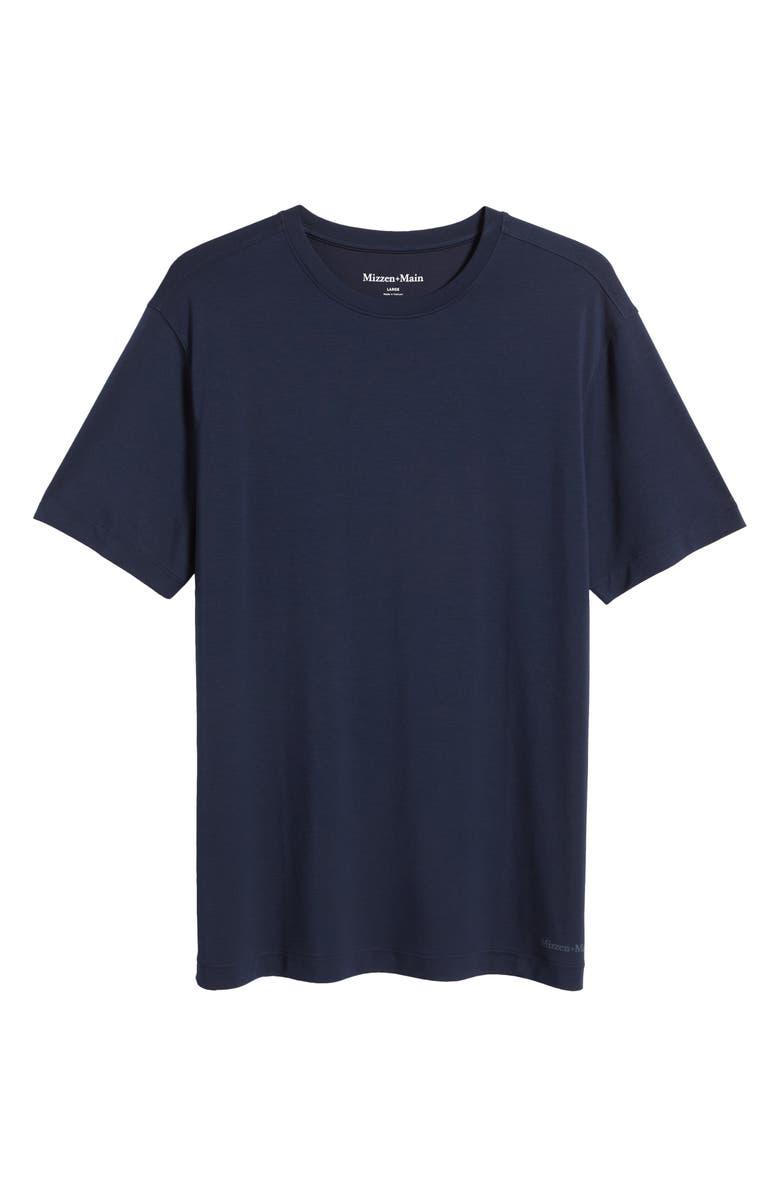 Mizzen+Main Knox Solid Navy T-Shirt, Alternate, color, Navy